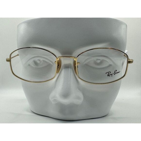 New Ray Ban RB6510 Gold Metal Eyeglass Frame 52/20/145 Rare Style MSRP $250 - Picture 2 of 6